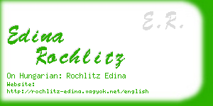 edina rochlitz business card